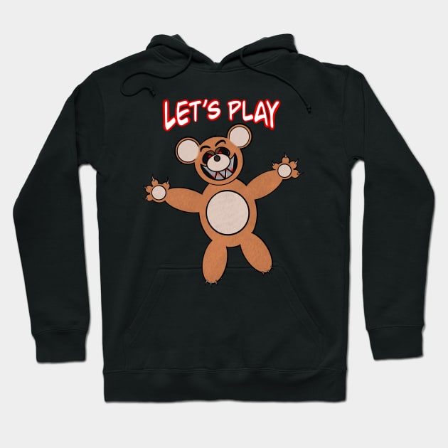 Evil Teddy Bear Hoodie by Happy Henge